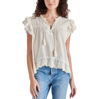 Steve Madden Bellamy Top- Ivory