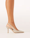 Shushop Blondie Slingback Heel- Seashell Shine