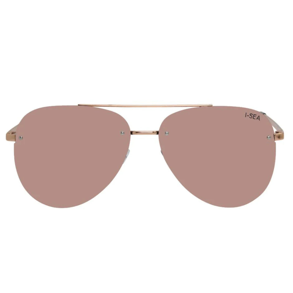 I-SEA River Sunglasses- Rose Gold