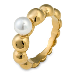 Bracha Santa Perlita Ring- Gold
