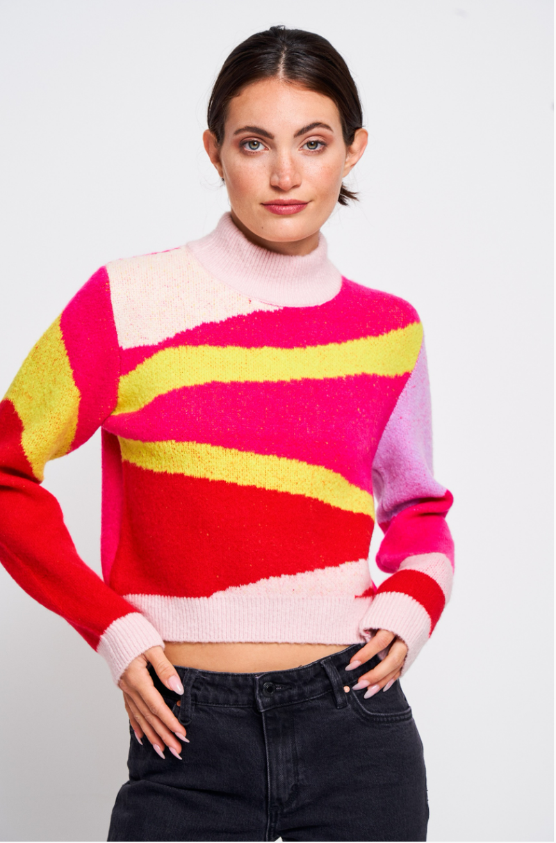 Ciebon Georgina Sweater- Pink