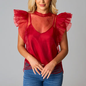 Buddy Love Kaycee Top- Red