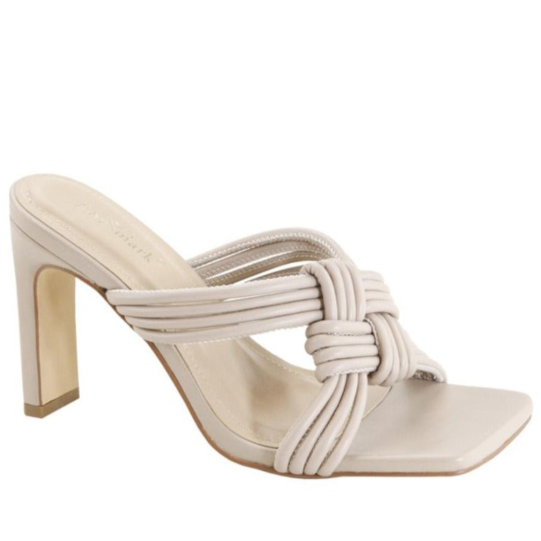 Sagen Woven Heel- Nude PU