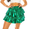 Metallic Ruffle Skirt