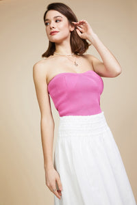 Sweetheart Bandeau Top- Light Pink