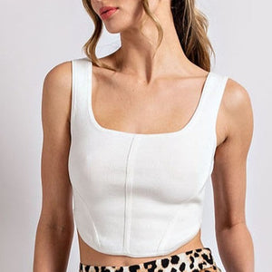 Darling Corset Top- White