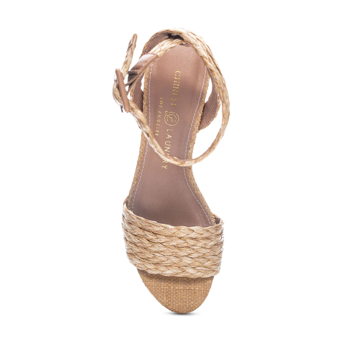 Chinese Laundry Truett Straw Platform Heels Tan Shop Blink Boutique