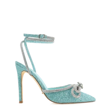 Billini Elope Blue Glitter Heels