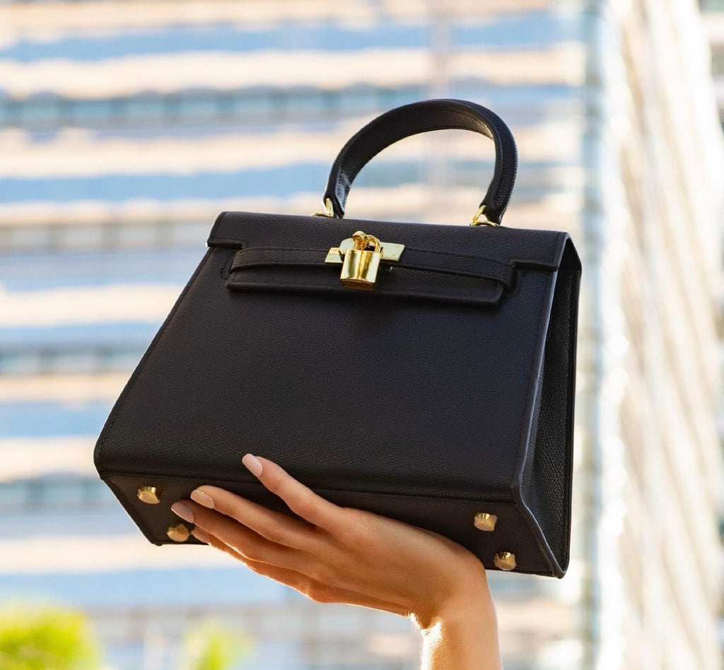 Black Lock Handbag