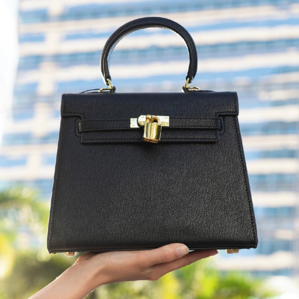 Black Lock Handbag